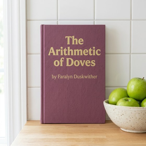 The book written by Faralyn Duskwither; text: The Arithmetic of Doves.