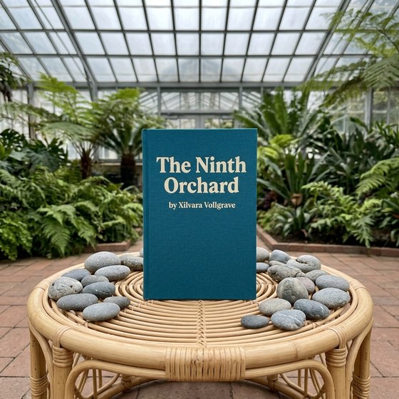 The book written by Xilvara Vollgrave; text: The Ninth Orchard.